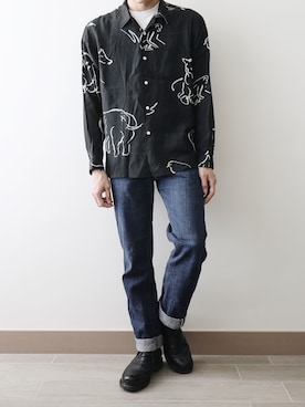 「OLD JOE & CO.（オールドジョーアンドコー）のアイテム（トップス）」を使った、MR.BRAINさん（メンズ・173cm）の秋コーディネート