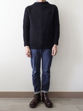 「Andersen-Andersen（アンデルセンアンデルセン）のアイテム」を使った、MR.BRAINさん（メンズ・173cm）の冬コーディネート