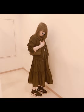 「アイテム（ブルゾン）」を使った、onikuさん（レディース・160cm・30代）の春コーディネート