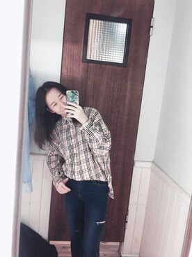 「5（ファイブ）のアイテム（パンツ）」を使った、tingさん（レディース・155cm）の夏コーディネート