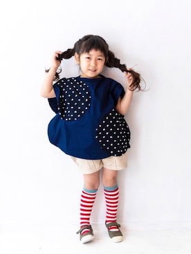 「テキスタイル」｜hさん（キッズ・110cm）の春コーディネート