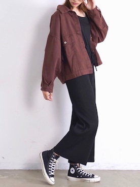 「SHAGGIE（シャギー）のアイテム（その他アウター）」を使った、 mikia。さん（レディース・173cm）の秋コーディネート