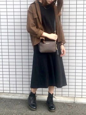 「MichaelKors」｜「アイテム（その他アウター）」を使った、 mikia。さん（レディース・173cm）の秋コーディネート