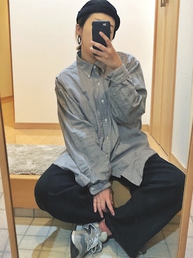 「コットンダブルフェイスパンツ」｜akaneさん（レディース・159cm）の春コーディネート