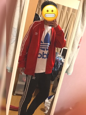 「adidas Originals（アディダスオリジナルス）のアイテム（ブルゾン）」を使った、のーとさん（メンズ・168cm）の夏コーディネート