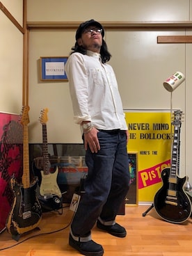 「BACKS（バックス）のアイテム」を使った、にっしゃんさん（メンズ・168cm）の春コーディネート