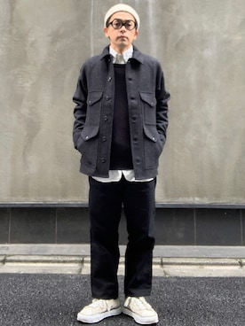 「FILSON（フィルソン）のアイテム（その他アウター）」を使った、よしさん【相互】さん（メンズ・163cm）の冬コーディネート