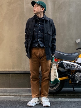 「FILSON（フィルソン）のアイテム（その他アウター）」を使った、よしさん【相互】さん（メンズ・163cm）の冬コーディネート