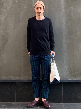 「EVISU（エヴィス）のアイテム（その他パンツ）」を使った、よしさん【相互】さん（メンズ・163cm）の春コーディネート