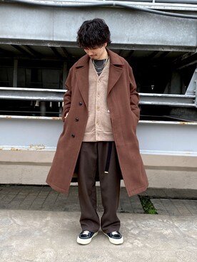 「JUNRED（ジュンレッド）のアイテム（その他アウター）」を使った、TOBIさん（メンズ・166cm）の冬コーディネート