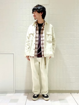 「JUNRED（ジュンレッド）のアイテム（パンツ）」を使った、TOBIさん（メンズ・166cm）の冬コーディネート