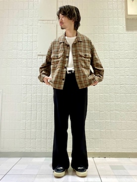 「JUNRED（ジュンレッド）のアイテム（ブルゾン）」を使った、TOBIさん（メンズ・167cm）の秋コーディネート