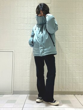 「JUNRED（ジュンレッド）のアイテム（ダウンジャケット/コート）」を使った、TOBIさん（メンズ・167cm）の冬コーディネート