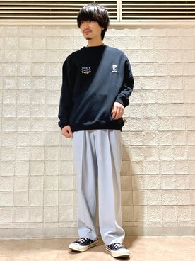 「JUNRED（ジュンレッド）のアイテム（トップス）」を使った、TOBIさん（メンズ・167cm）の冬コーディネート