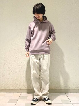 「JUNRED（ジュンレッド）のアイテム（パーカー）」を使った、TOBIさん（メンズ・167cm）の冬コーディネート