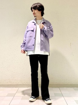 「JUNRED（ジュンレッド）のアイテム（ブルゾン）」を使った、TOBIさん（メンズ・167cm）の冬コーディネート