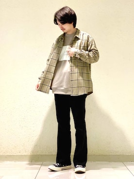 「JUNRED（ジュンレッド）のアイテム（トップス）」を使った、TOBIさん（メンズ・167cm）の冬コーディネート