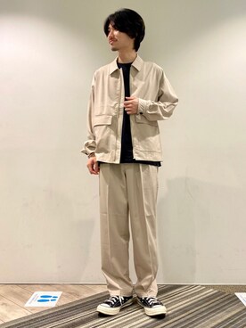 「JUNRED（ジュンレッド）のアイテム（ジャケット/アウター）」を使った、TOBIさん（メンズ・167cm）の春コーディネート