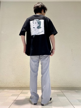 「JUNRED（ジュンレッド）のアイテム（トップス）」を使った、TOBIさん（メンズ・167cm）の春コーディネート