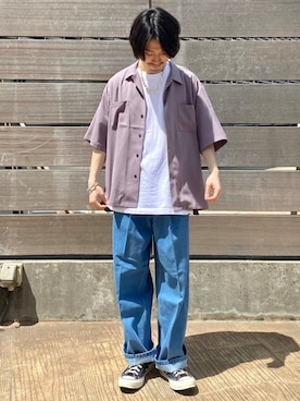 「JUNRED（ジュンレッド）のアイテム」を使った、TOBIさん（メンズ・167cm）の春コーディネート