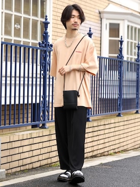 「JUNRED（ジュンレッド）のアイテム（アクセサリー）」を使った、TOBIさん（メンズ・167cm）の夏コーディネート