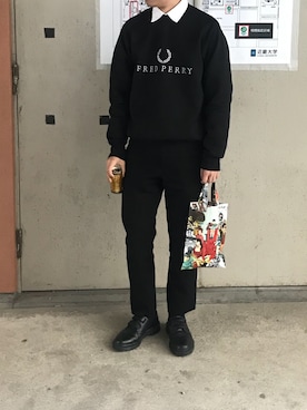 「アイテム（バッグ）」を使った、世も末りょうこさん（メンズ・166cm・10代）の秋コーディネート