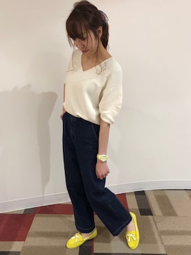 「ICE WATCH（アイスウォッチ）のアイテム」を使った、okazakiさん（レディース・163cm）の春コーディネート