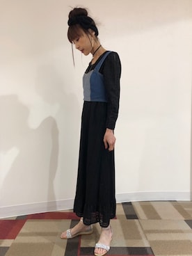 「Rodeo Crowns（ロデオクラウンズ）のアイテム」を使った、okazakiさん（レディース・163cm）の夏コーディネート