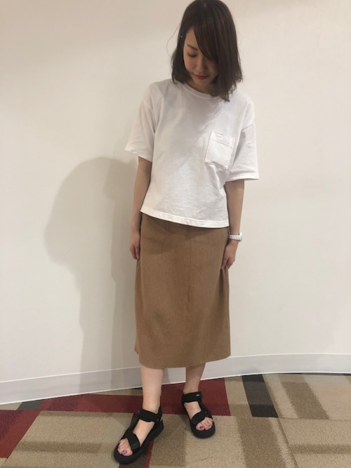 Okazaki Oriental Traffic イオンモール岡崎店 無印良品のtシャツ カットソーを使ったコーディネート Wear