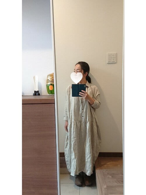 【新品未使用タグ付き】ICHI Antiquités　東炊きリネンショートローブ 春セール☆ICHI Antiquités✨️東炊きリネンショートローブ 生成り