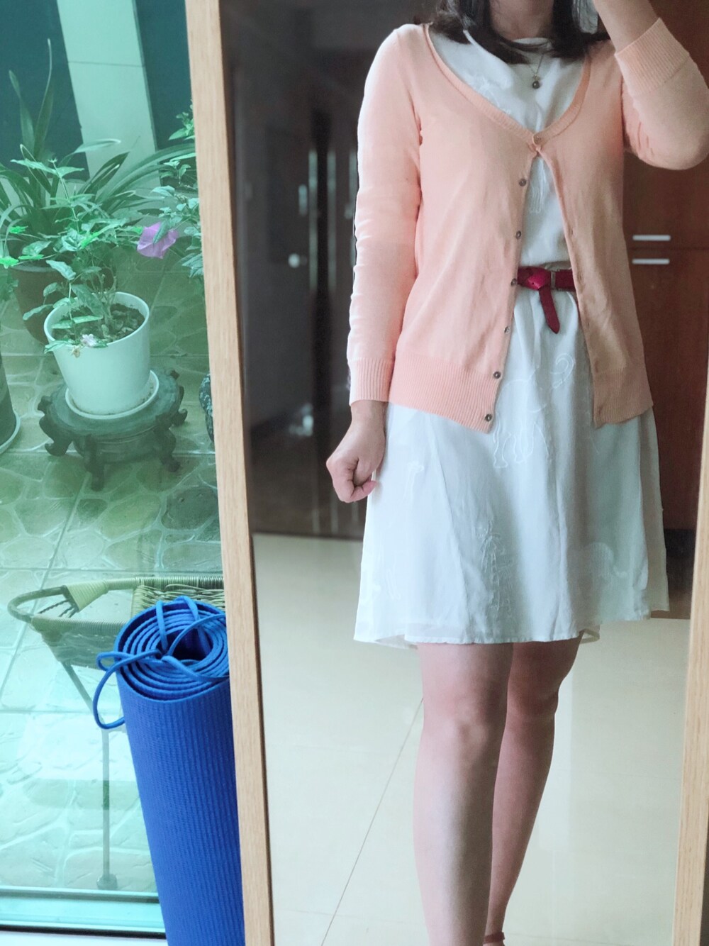 「ZARA WOMANのアイテム（ニット/セーター、その他）」を使った、flowerさん（レディース・162cm）の春コーディネートの1枚目の写真