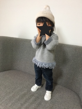 「GAP（ギャップ）の1969 マイ ファースト レギンス ジーンズ (ベビー)（デニムパンツ）」を使った、yu  ❤️ ayaさん（キッズ・90cm）の春コーディネート