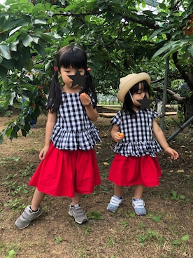 「アイテム（チュニック）」を使った、yu  ❤️ ayaさん（キッズ・100cm）の夏コーディネート