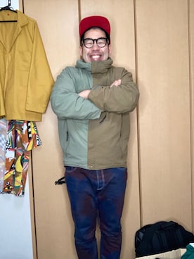 「AlexanderLeeChang（アレキサンダーリーチャン）のアイテム（ジャケット/アウター）」を使った、ノビ山本さん（メンズ・170cm）の冬コーディネート