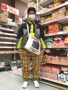 「STARTER BLACK LABEL(スターターブラックレーベル)のアイテム(ジャケット/アウター)」を使った、ノビ山本さん(メンズ・170cm)の冬コーディネート