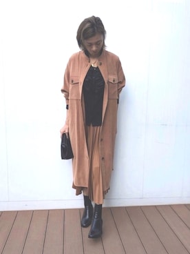 「NARACAMICIE（ナラカミーチェ）のアイテム（ワンピース/ドレス）」を使った、chaki4444さん（レディース・170cm）の秋コーディネート