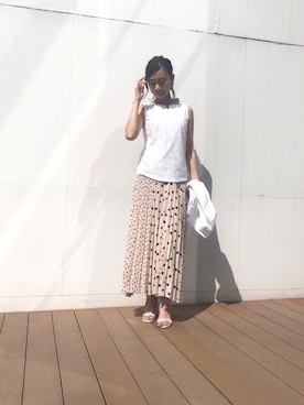 「コットンブラウス」｜chaki4444さん（レディース・170cm）の春コーディネート