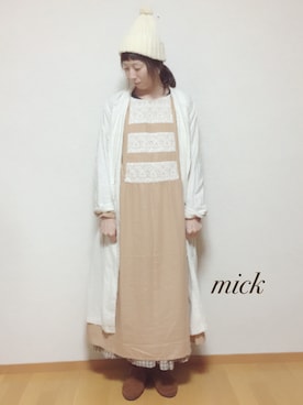 micktenさん（レディース・158cm）の冬コーディネート