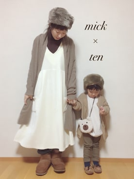 micktenさん（レディース・158cm）の冬コーディネート