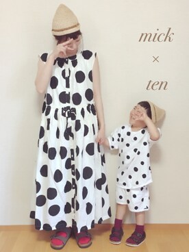 micktenさん（レディース・158cm）の夏コーディネート