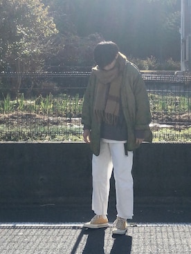 「CONVERSE（コンバース）のConverse 1970s Chuck Taylor All Star Canvas Sneakers（スニーカー）」を使った、おかめさん（メンズ・179cm）の冬コーディネート