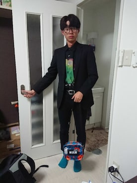 「泊まり」｜HAPPY HAMPTYさん（メンズ・175cm）の秋コーディネート
