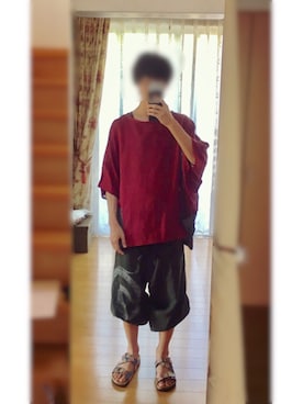 「チャイハネ（チャイハネ）のアイテム（サンダル）」を使った、れおさん（メンズ・171cm）の夏コーディネート