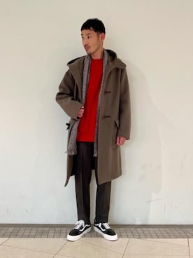 「BEAUTY&YOUTH UNITED ARROWS（ビューティーアンドユースユナイテッドアローズ）のアイテム（ダッフルコート）」を使った、sutou yusukeさん（メンズ・175cm）の秋コーディネート