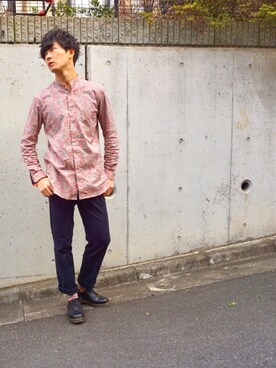 「Dr. Martens（ドクターマーチン）のDr.Martens VINTAGE1461（ブーツ）」を使った、くがけんさん（メンズ・178cm）の冬コーディネート