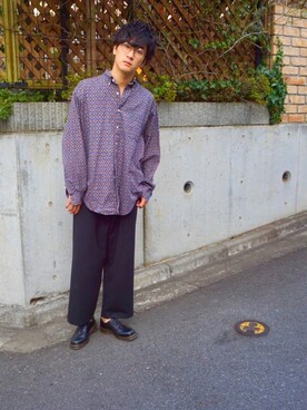 「Dr. Martens（ドクターマーチン）のDr.Martens VINTAGE1461（ブーツ）」を使った、くがけんさん（メンズ・178cm）の冬コーディネート