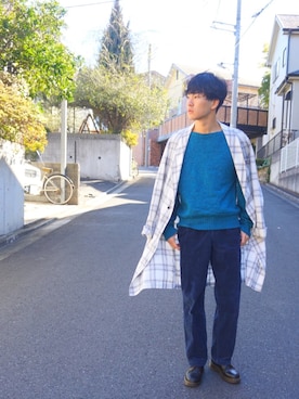 「アイテム（カバーオール）」を使った、くがけんさん（メンズ・179cm・10代）の冬コーディネート
