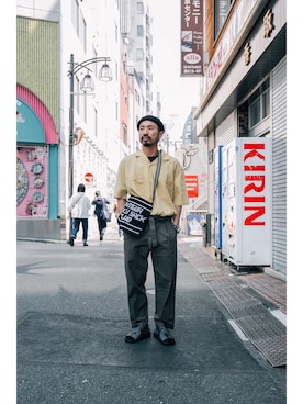 「THE COMMON TEMPO」｜THE COMMON TEMPO 原宿Yさん（メンズ・165cm）の春コーディネート