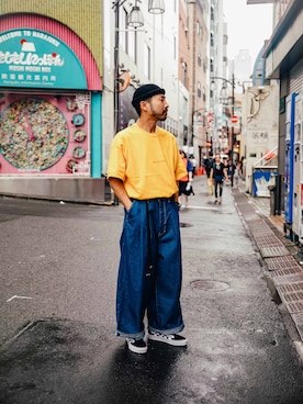 「MASTER&Co（マスターアンドコー）のアイテム（ファッション雑貨）」を使った、THE COMMON TEMPO 原宿Yさん（メンズ・165cm）の夏コーディネート