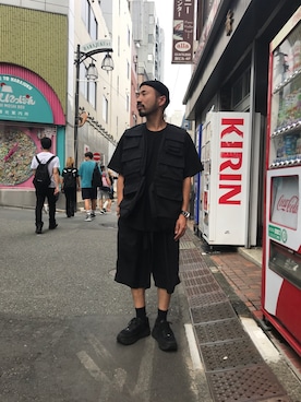 「BASISBROEK（バシスブルック）のアイテム（その他パンツ）」を使った、THE COMMON TEMPO 原宿Yさん（メンズ・165cm）の秋コーディネート